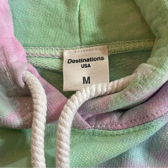 Aruba One Happy Island Tie Dye Hoodie Sweatshirt Medium - Picture 6 of 6